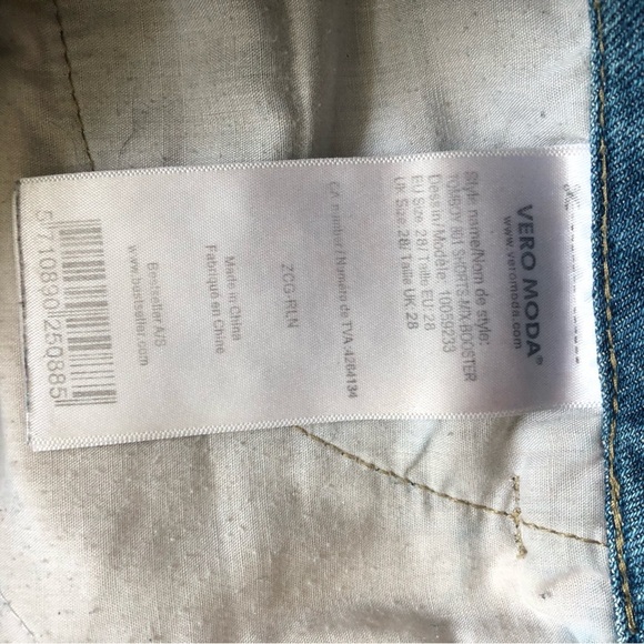 Vero Moda Jeans Rolled Up Hem Shorts Size 28 - Picture 12 of 14